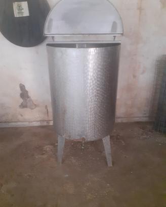 Serbatoio acciaio inox per alimenti litri 200