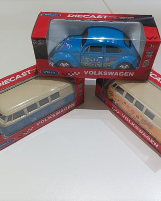 macchinine e mini bus Volkswagen samba maggiolino