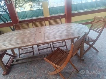 tavolo ovale allungabile in legno 