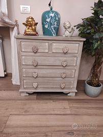 Cassettiera shabby chic