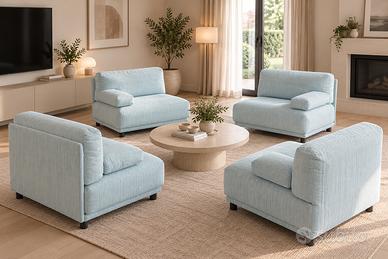 Poltrona vintage anni ’80 modulare sfoderabile