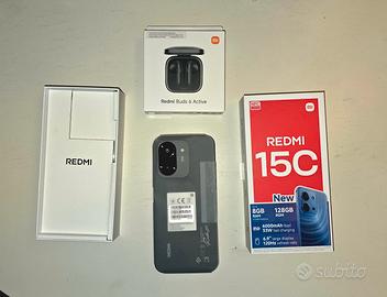 TELEFONO NUOVO REDMI 15C + CUFFIE REDMI 