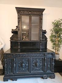 credenza antica in legno massello  dell'800