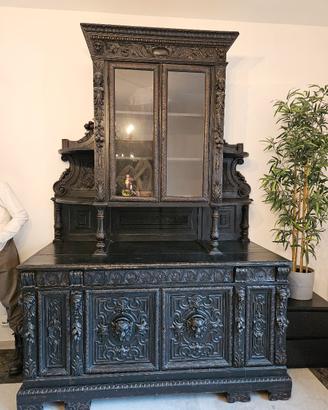 credenza antica in legno massello  dell'800