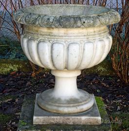 Grande vaso classico in marmo bianco, inizio 1900