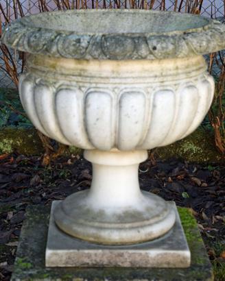 Grande vaso classico in marmo bianco, inizio 1900