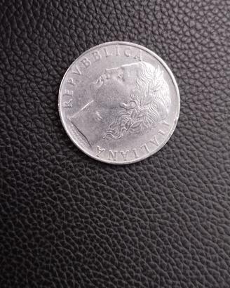 Moneta 100 lira Italiana Dea Minerva 1956 rara