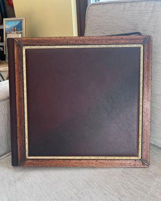 Album fotografico con cornice esterna in legno