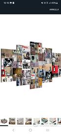 Banksy quadro tela 5 pezzi