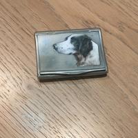 Tabacchiera in argento smaltato fine 900