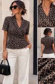 Blusa  Max Mara in lana – Animalier leopardato
