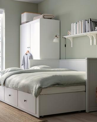 Letto Hemnes Ikea 80 x 200 cm con 3 cassettoni