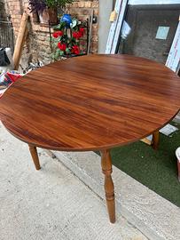 Tavolo rotondo allungabile in ciliegio