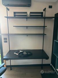 Libreria componibile con scrivania