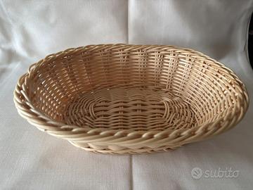 Cestini in plastica intrecciati 12px