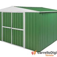 Box in Acciaio da giardino 360x345 150kg verde