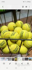 30 palline tennis usate