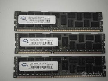 ram ddr3 OWC per Mac Pro o server  24 giga 3 x 8