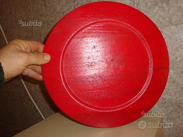 Piatto Legno Noce gigante decorativo Fuoco 30cm