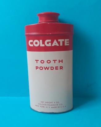 Latta vintage Colgate tooth powder U.S.A. anni '40