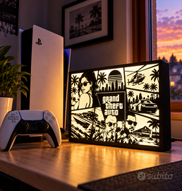 GTA VI – LIGHTBOX ARTIGIANALE | LED USB | EDIZIONE