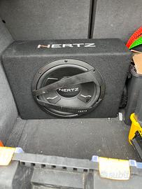 Subwoofer hertz 1000w + amplificatore sony 1000w