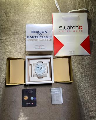 Omega x Swatch Moonshine Gold Mission to Earthphas