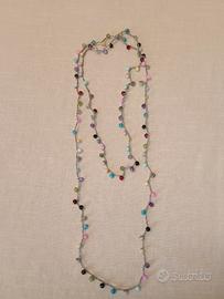 Collana all'uncinetto 