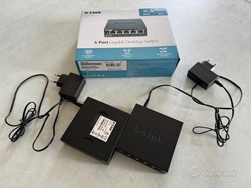 Tre D-Link DGS-105 Switch 5 Porte Gigabit