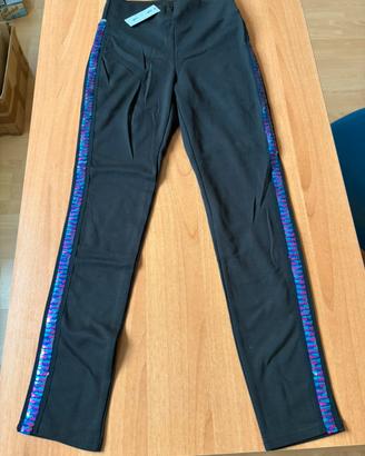 Calzedonia Pantalone con Paillettes Nero Taglia S
