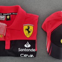 Polo e Cappello ORIGINALE Ferrari Team NUOVI