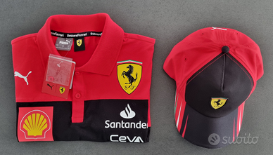 Polo e Cappello ORIGINALE Ferrari Team NUOVI