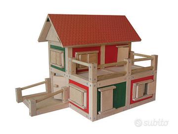 Costruzioni magnetiche legno 124 pezzi