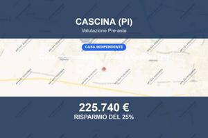 Immobile in asta di 165 m² con box auto a Cascina