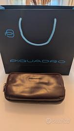 Pochette / Borsello Piquadro in pelle marrone 