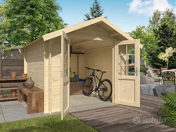 CASETTA DI LEGNO IDA 270x270x239h cm  spess. 28mm