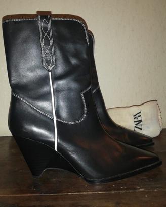 Stivaletti in pelle Zara, taglia 41