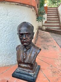 Busto duce mussolini vintage 35cm anni 50