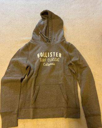 Felpa grigia  Hollister taglia L fit donna