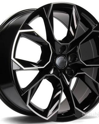 Cerchi in lega Dedica SKODA 8,5x19 Nero Diamantato