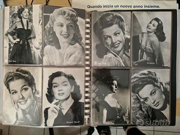 Cartoline attori attrici star del cinema mondiale