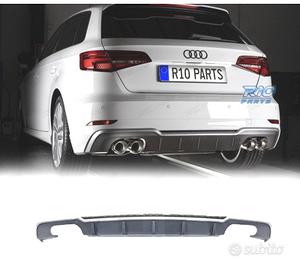 DIFFUSORE PER AUDI A3 HATCHBACK 16-20 LOOK S3