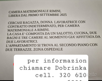 Affitta camera a Rimini