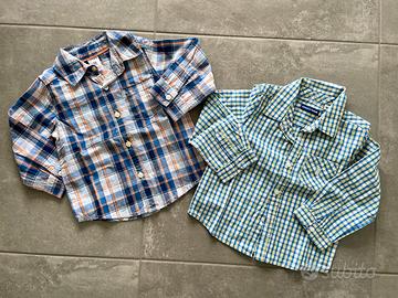 2 camicie neonato 18 mesi