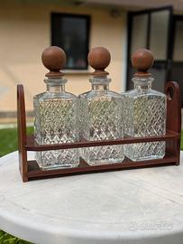 set di bottiglie da liquore 