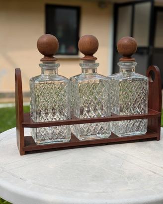 set di bottiglie da liquore 