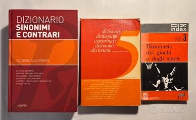Lotto di 3 Dizionari