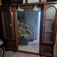 Specchiera da bagno in legno 