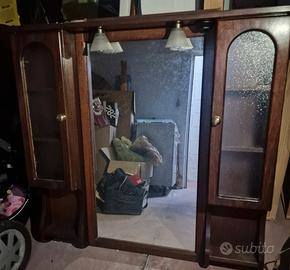 Specchiera da bagno in legno 