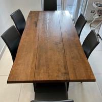 Tavolo in legno da cucina o salone + 6 Sedie